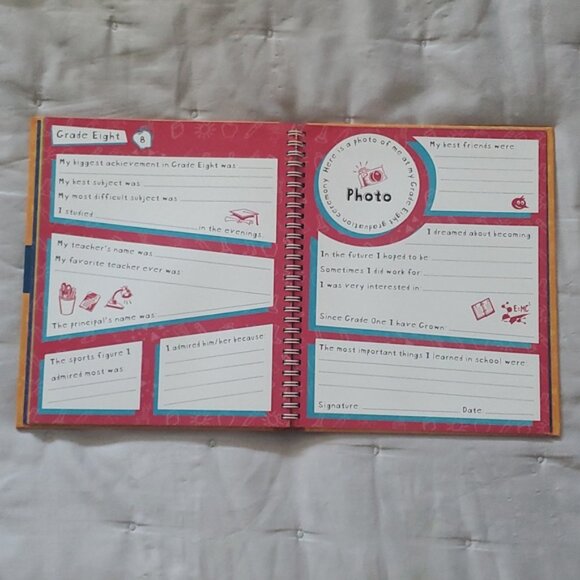 School Memory Album- Kindergarten to Grade 8 Memory Lane Album with extras - Picture 12 of 14